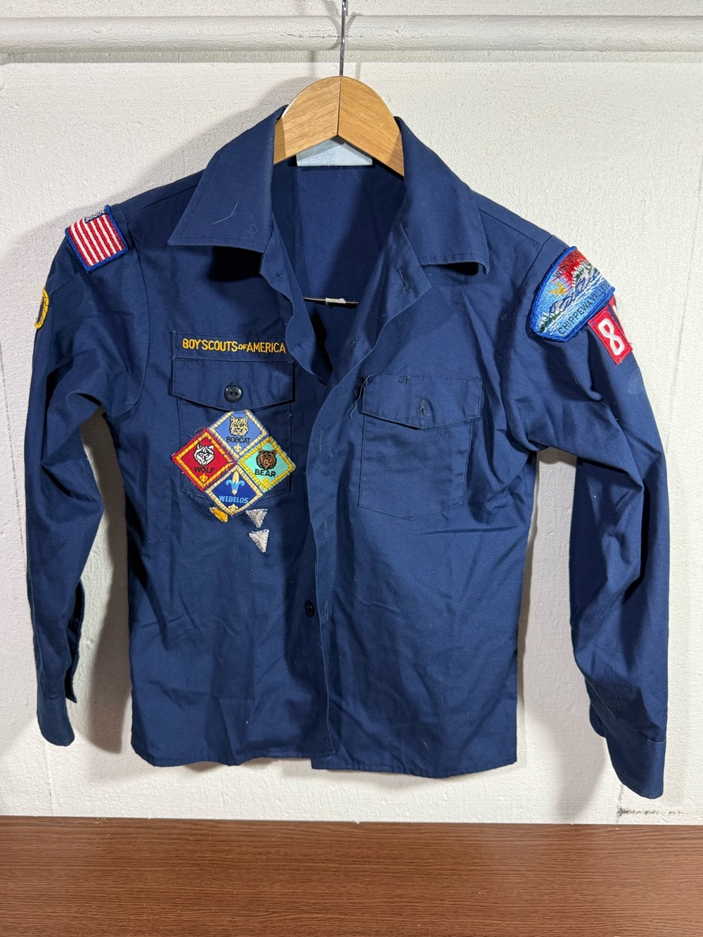 Vintage Boy Scouts Uniform With Patches